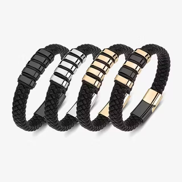 Classy Men Leather Bracelet (EGBT077)