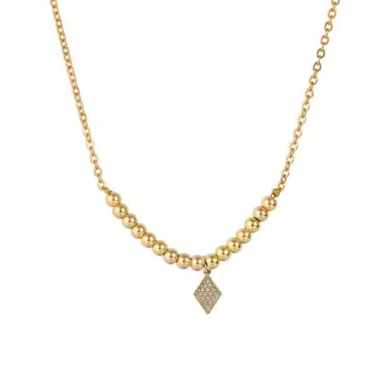 Classy Zircon Women Pendant Necklace (EGN032)