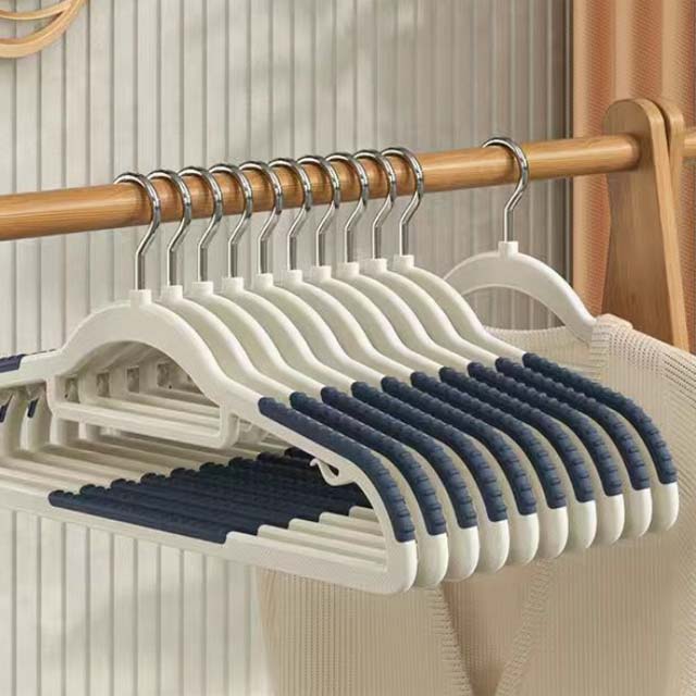 Seamless Wide Shoulder Clothes Hanger – Anti-Slip & Anti-Bulging, Thickened for Dry & Wet Use