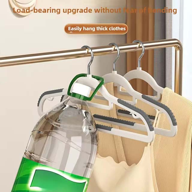 Seamless Wide Shoulder Clothes Hanger – Anti-Slip & Anti-Bulging, Thickened for Dry & Wet Use