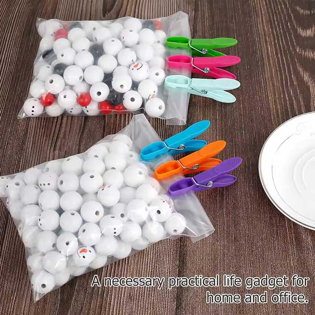 48Pcs Clothes Pegs for Washing Line - Strong Grip, Windproof Plastic Clothespins for Home Laundry