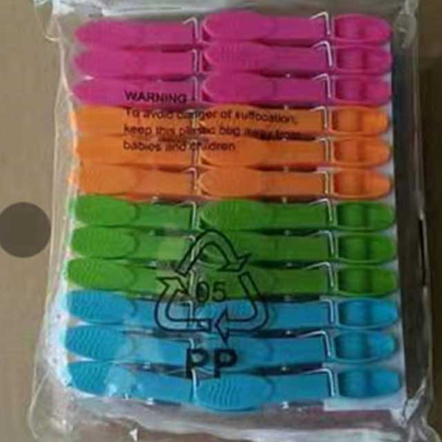 48Pcs Clothes Pegs for Washing Line - Strong Grip, Windproof Plastic Clothespins for Home Laundry