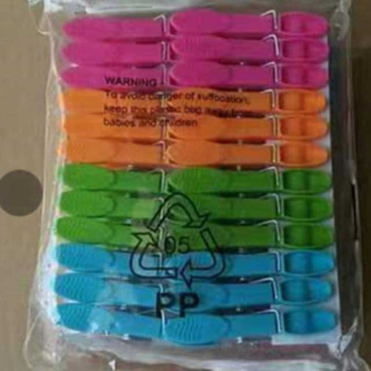 48Pcs Clothes Pegs for Washing Line - Strong Grip, Windproof Plastic Clothespins for Home Laundry