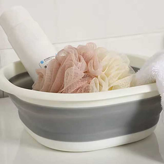 Collapsible Washing Up Bowl - Folding Wash Basin with Hanging Hole, Perfect for Hiking, Travel, Picnic, and Kitchen Use