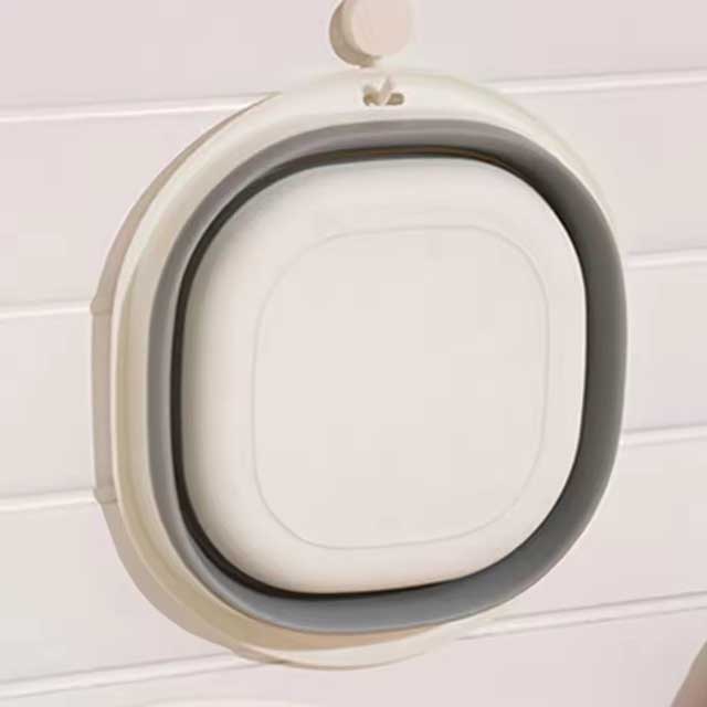 Collapsible Washing Up Bowl - Folding Wash Basin with Hanging Hole, Perfect for Hiking, Travel, Picnic, and Kitchen Use