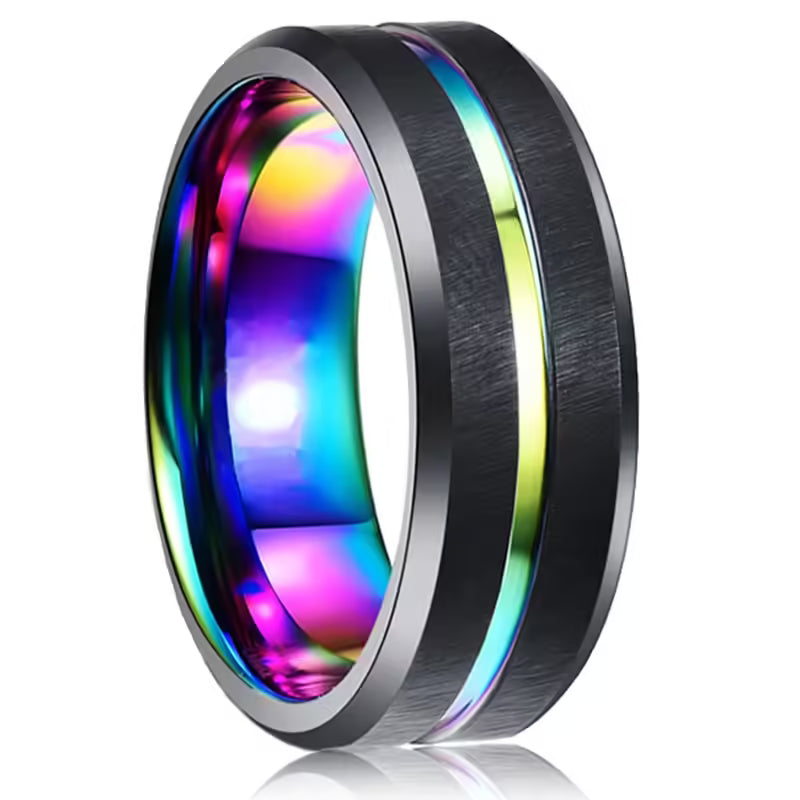 Colorful 8mm Unisex Ring(EGR063)