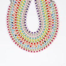 Colorful Handmade 6mm Strand Bead Necklace For Women(EGN147)