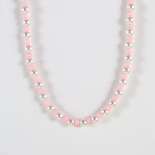 قلادة من الخرز الملون مصنوعة يدويًا بطول 6 مم للنساء (EGN147)