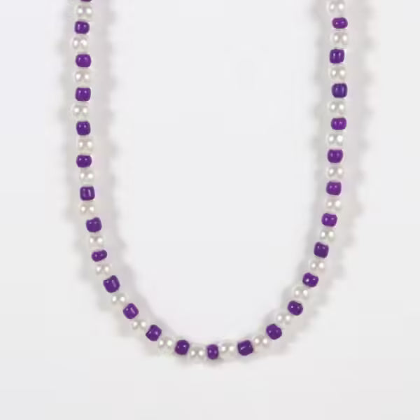 Colorful Handmade 6mm Strand Bead Necklace For Women(EGN147)