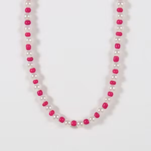 Colorful Handmade 6mm Strand Bead Necklace For Women(EGN147)