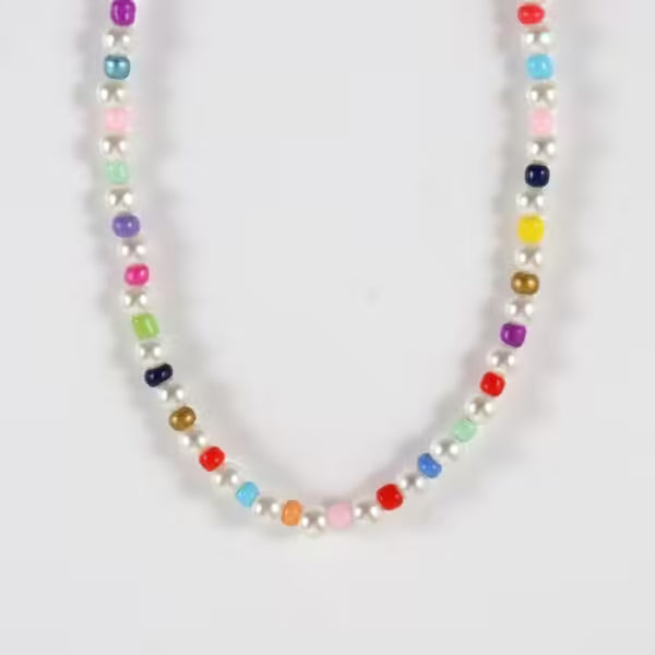 Colorful Handmade 6mm Strand Bead Necklace For Women(EGN147)