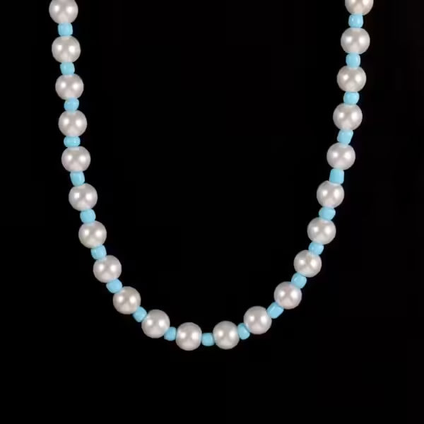 Collier rond de perles colorées (EGN198)