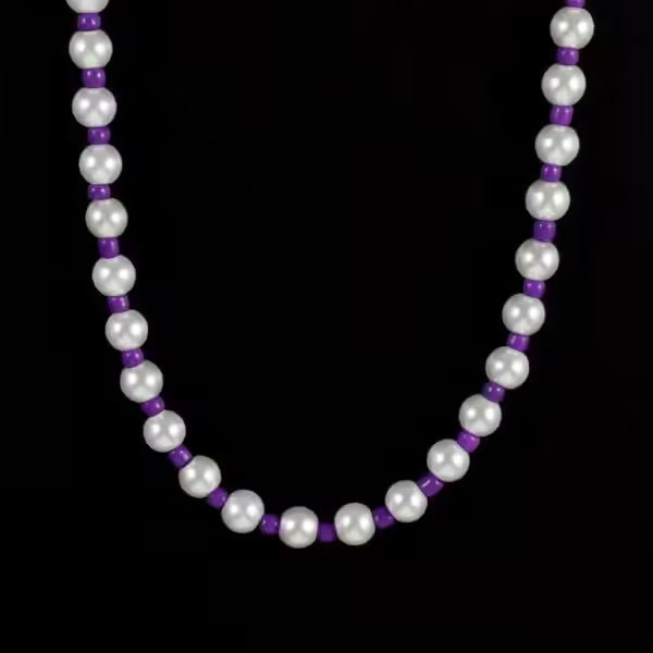 Collier rond de perles colorées (EGN198)