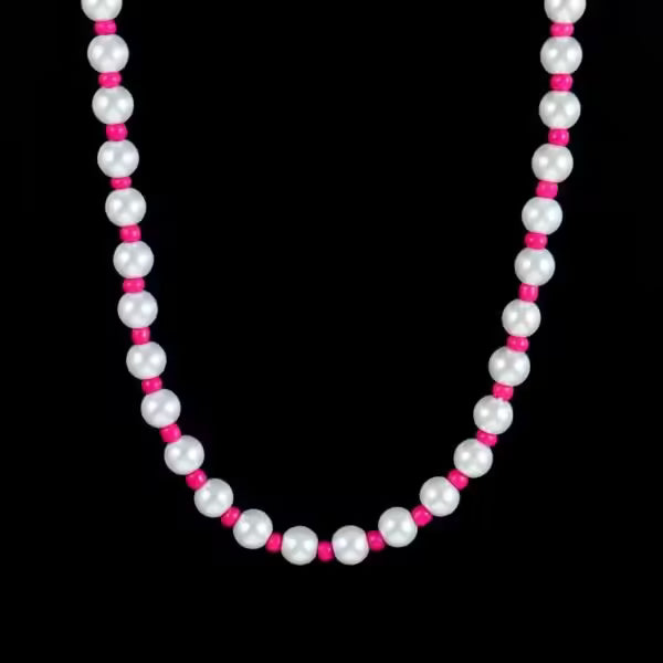 Collier rond de perles colorées (EGN198)