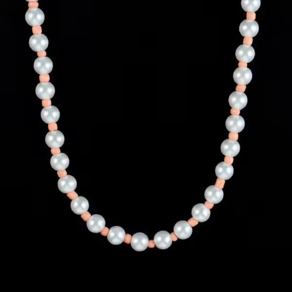 Collier rond de perles colorées (EGN198)