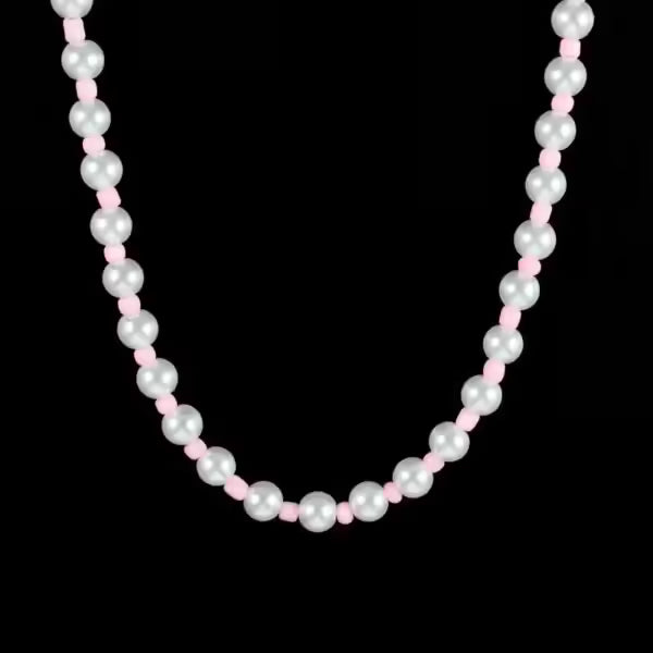 Collier rond de perles colorées (EGN198)