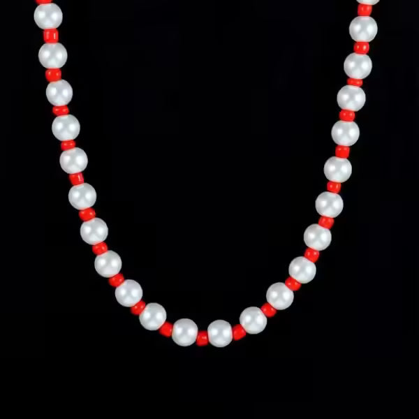 Collier rond de perles colorées (EGN198)