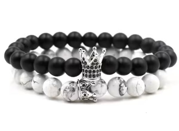 Couple Crown Beads Bracelet (EGBT180)
