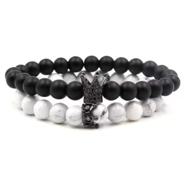 Couple Crown Beads Bracelet (EGBT180)