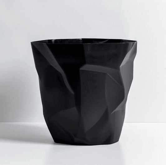 Creative Irregular Bathroom Trash Can – Nordic Style Open-Top Wastebasket – Geometric Decorative Rubbish Bin for Household & Office (Multi-Color)