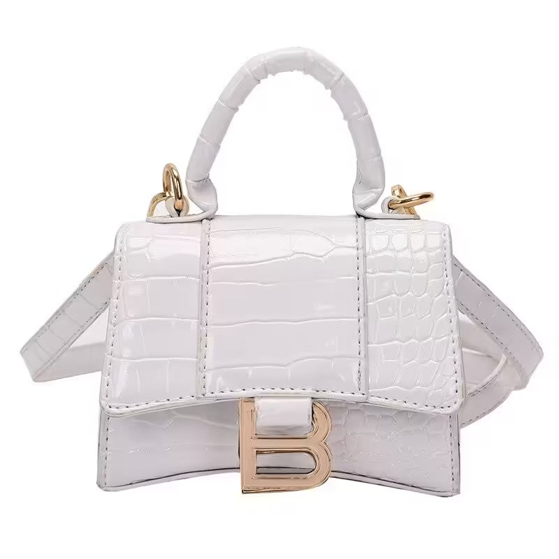 Sac bandoulière et sac à main mini femme en cuir PU motif crocodile (EGB217)