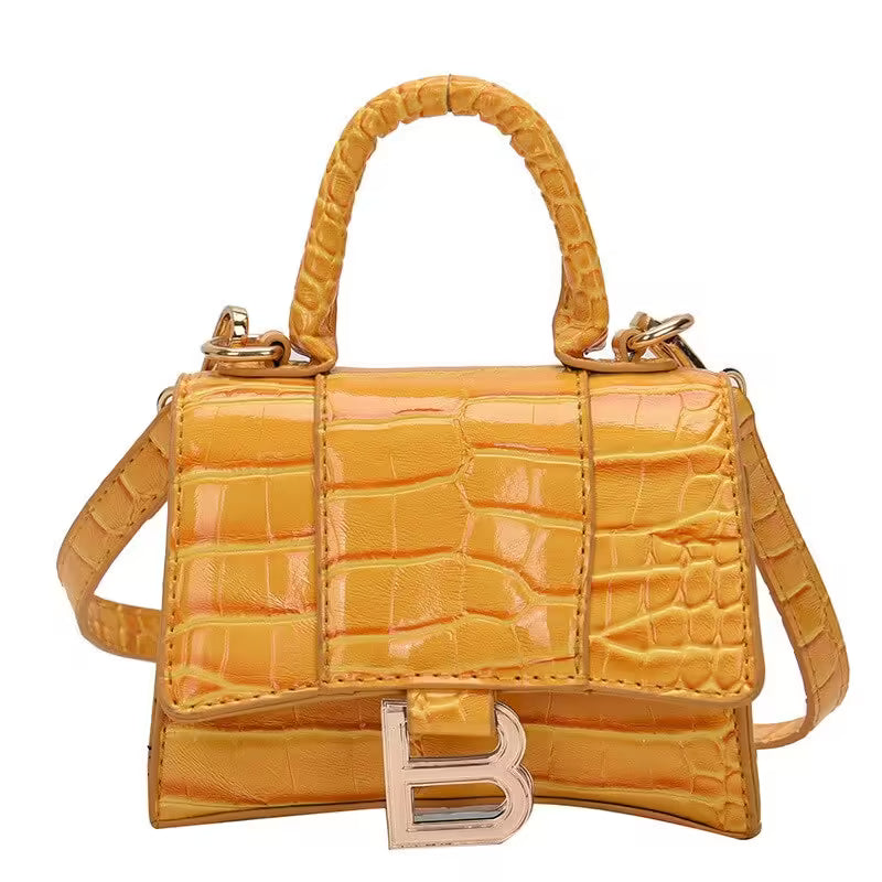 Sac bandoulière et sac à main mini femme en cuir PU motif crocodile (EGB217)
