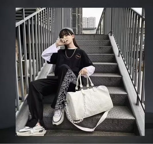 Crocodile Pattern PU Leather Unisex Hand Bag (EGB160)