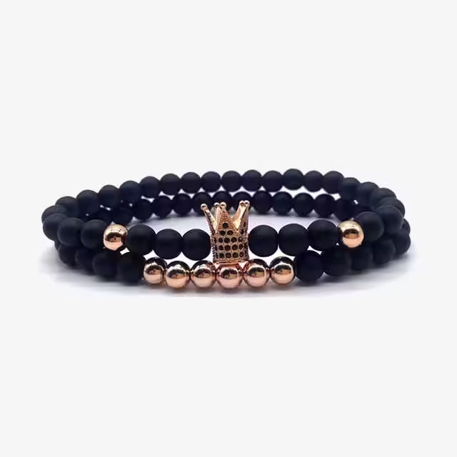 Crown 2 piece Sets Beads Bracelet (EGBT192)