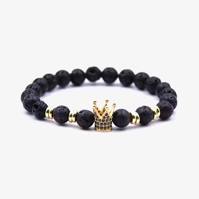 Bracelet de perles couronne (EGBT009)