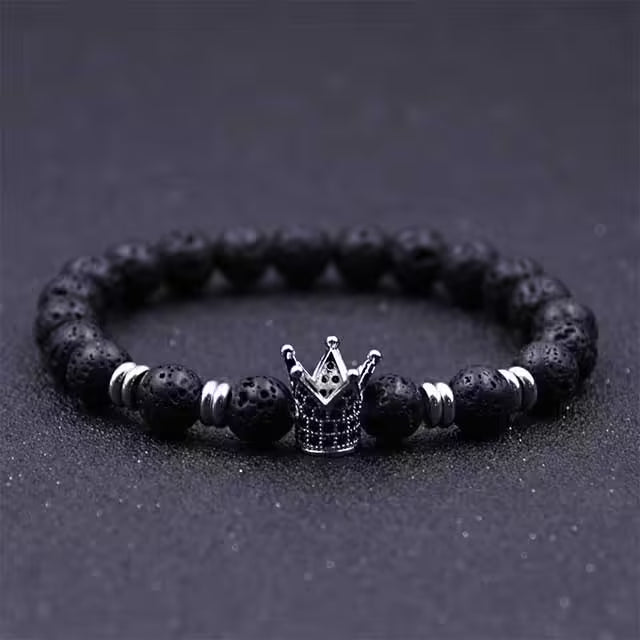 Bracelet de perles couronne (EGBT009)