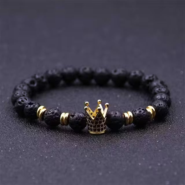 Bracelet de perles couronne (EGBT009)