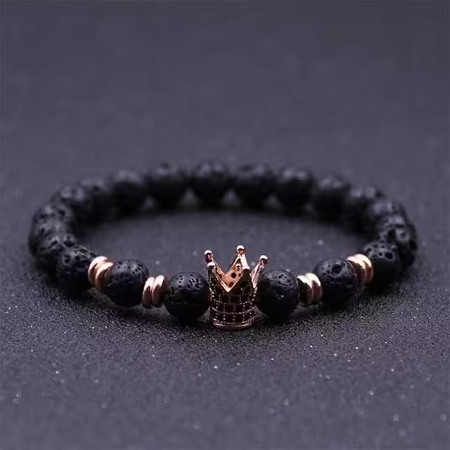 Bracelet de perles couronne (EGBT009)
