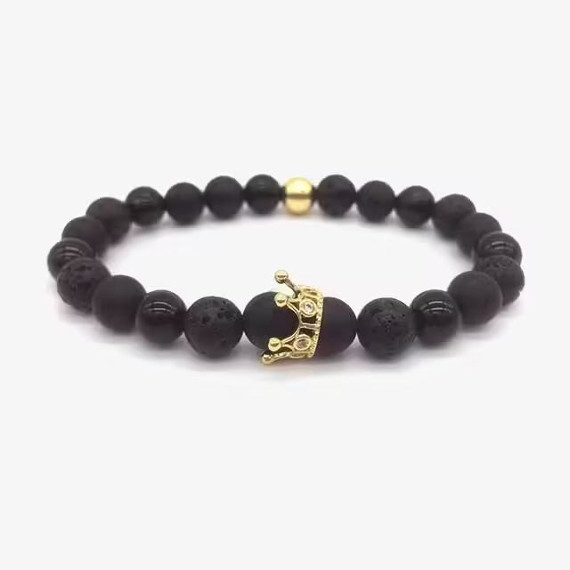 Crown Beads Unisex Bracelet (EGBT037)