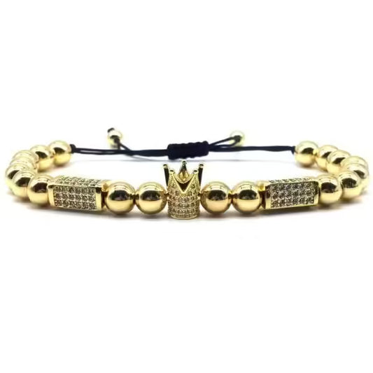 Bracelet Crown X Disco Balls (lot de 2) (EGBT112)