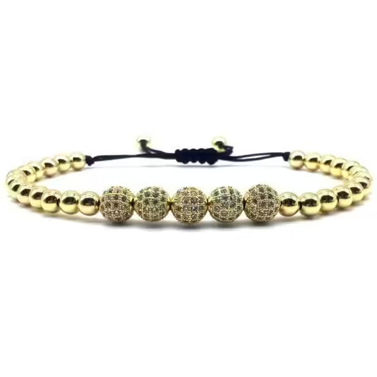 Bracelet Crown X Disco Balls (lot de 2) (EGBT112)