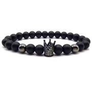 Bracelet de perles de zircon en forme de couronne (EGBT158)