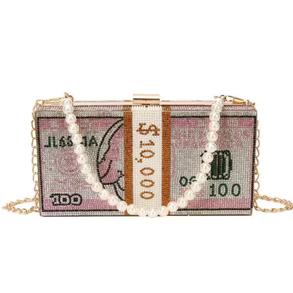 Crystal Star Clutch Luxury Design Women Bag (EGB196)