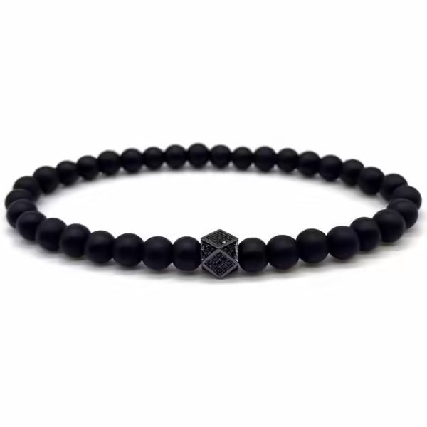 سوار من الخرز على شكل مكعب (EGBT312)