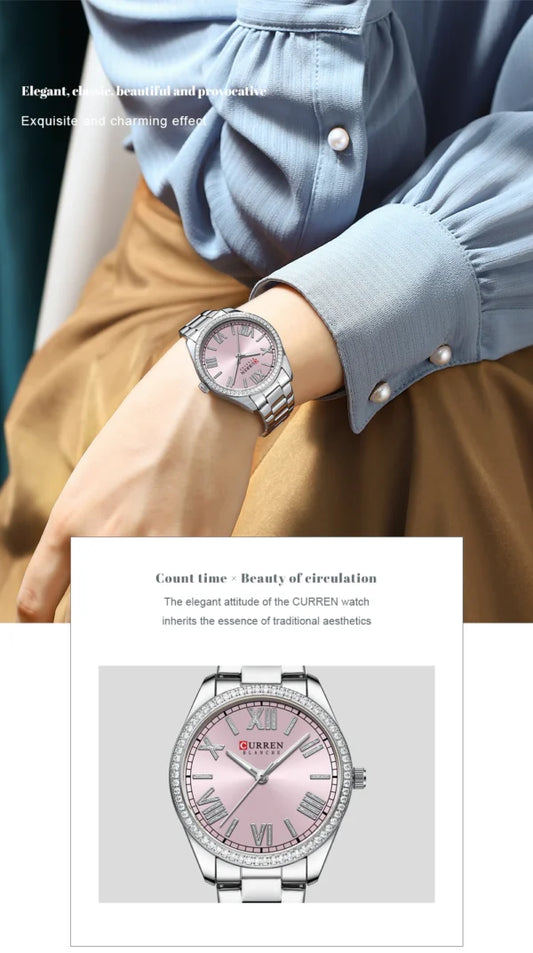 CURREN Women Stainless Steel Watch (9088)