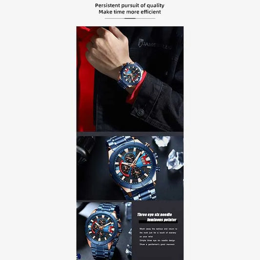 curren chronograph men stainless steel watch 8401 gallery img 4 jpg