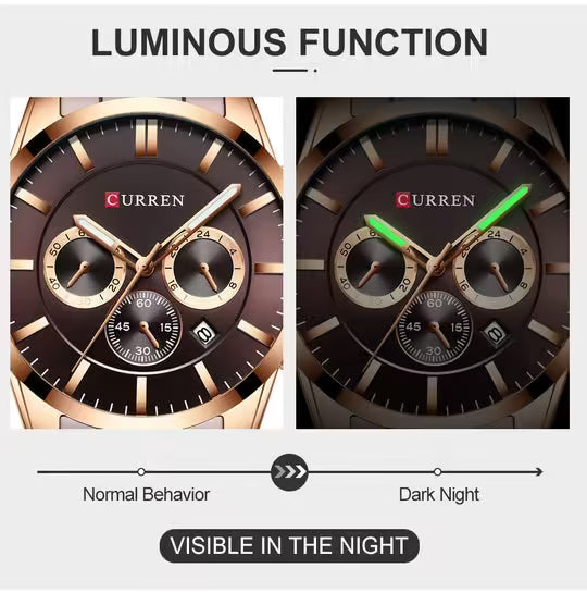 ساعة كورين كرونوغراف للرجال من الفولاذ المقاوم للصدأ (CU 8358)