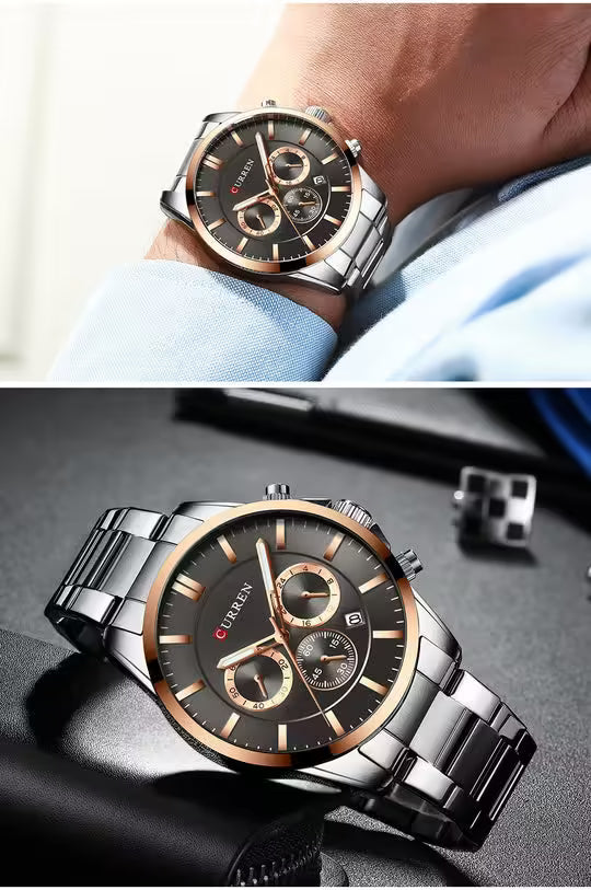 ساعة كورين كرونوغراف للرجال من الفولاذ المقاوم للصدأ (CU 8358)