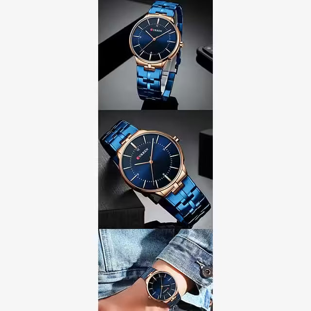 Montre CURREN Classique pour Hommes en Acier Inoxydable (CU8321)