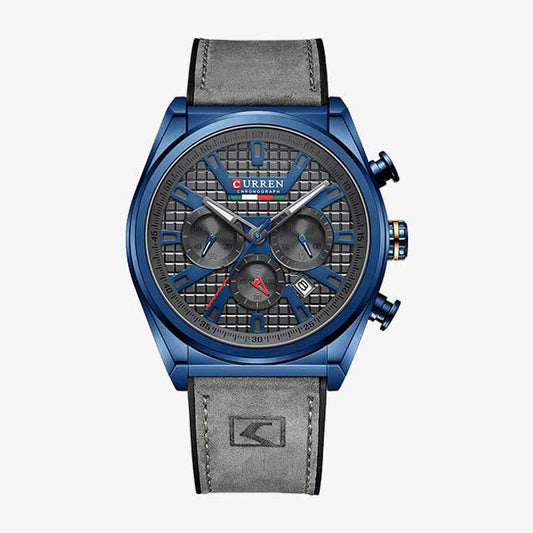 curren leather chronograph new arrival men watch gallery img 11