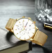 Chronographe pour homme CURREN en acier inoxydable (CU8339) 