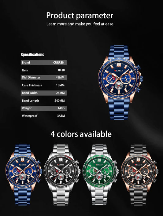 CURREN Men Chronograph Watch (8418)