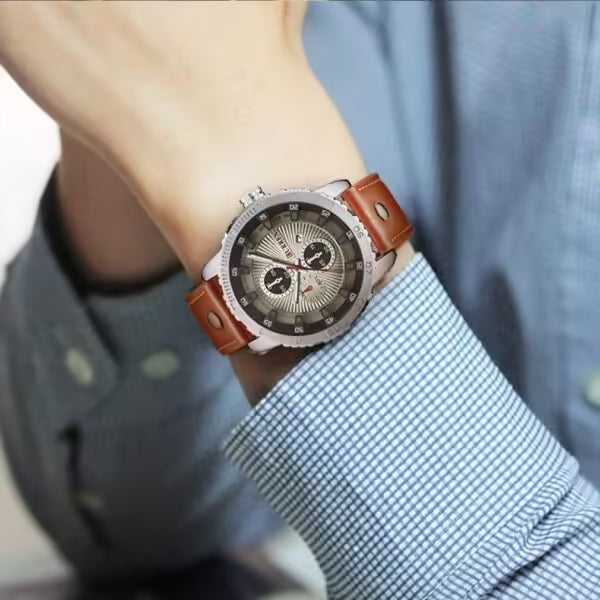 Montre en cuir élégante pour homme CURREN (CU 8206) 