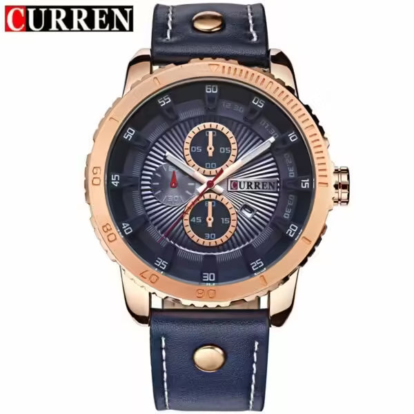 Montre en cuir élégante pour homme CURREN (CU 8206) 