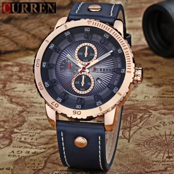 Montre en cuir élégante pour homme CURREN (CU 8206) 