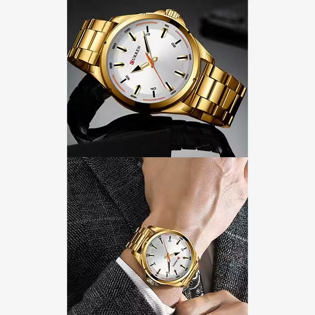 Montre homme élégante en acier inoxydable CURREN (CU8320)